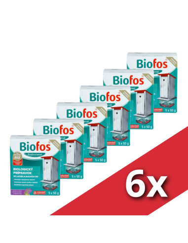 Biofos suché WC 6x250g